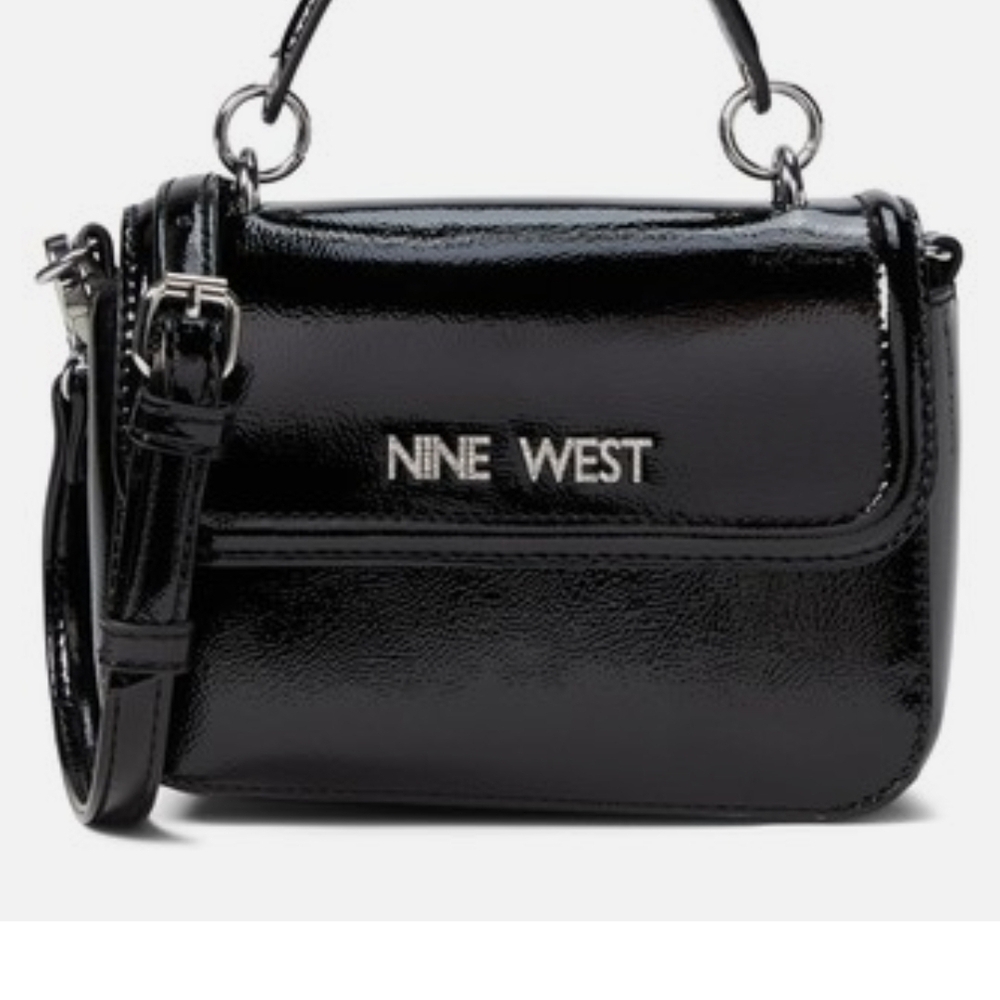 Nine West Glossy Black Mini Bag